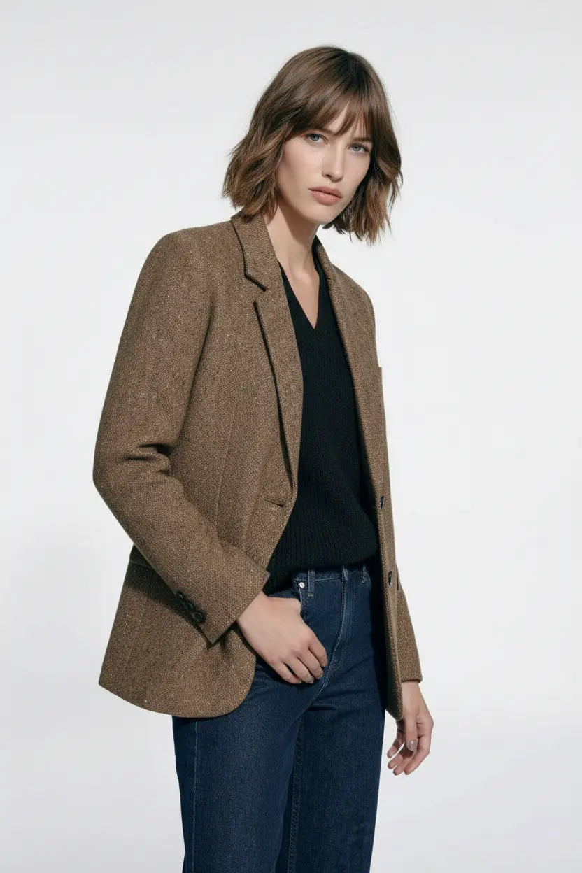 Long-Sleeve Pocket Decorated Blazer Ryan Raim