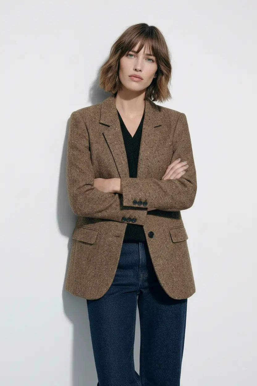 Long-Sleeve Pocket Decorated Blazer Ryan Raim