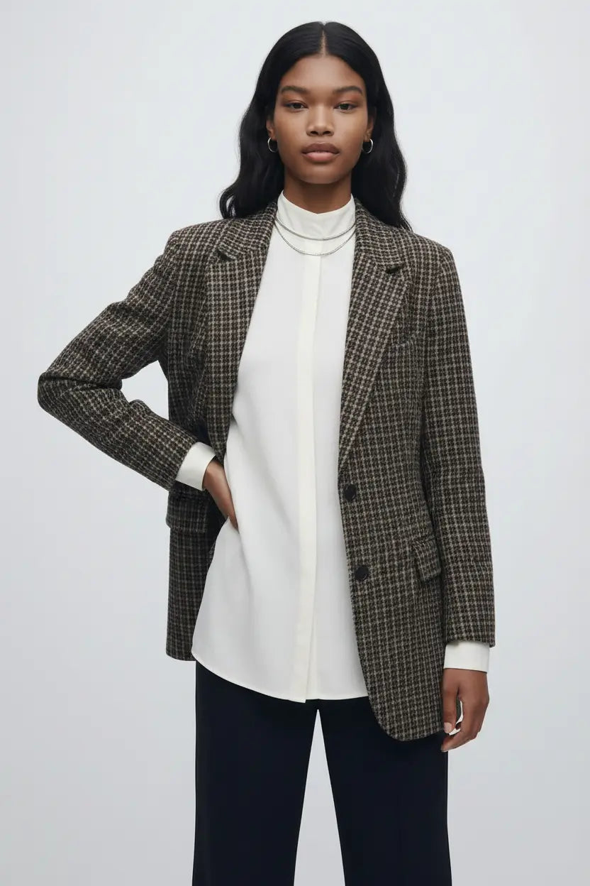 Women's Retro Lapel Single Breasted Coat Ryan Raim